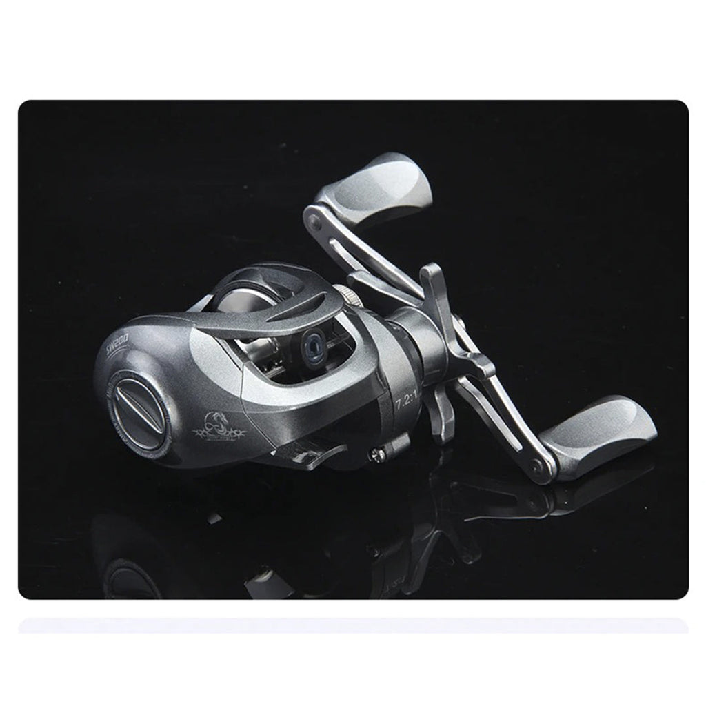 Carretilha Silver Wings com Alto Desempenho | 7.2:1 Relação|Drag 10Kg