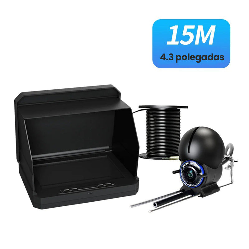 Câmera Subaquática Portátil 4.3 com Visão Noturna – Localize Peixes com Precisão