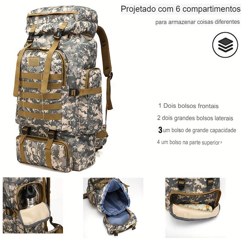 Mochila de Camuflagem Pescando Online | Grande Capacidade JUMAHE - Pescando Online