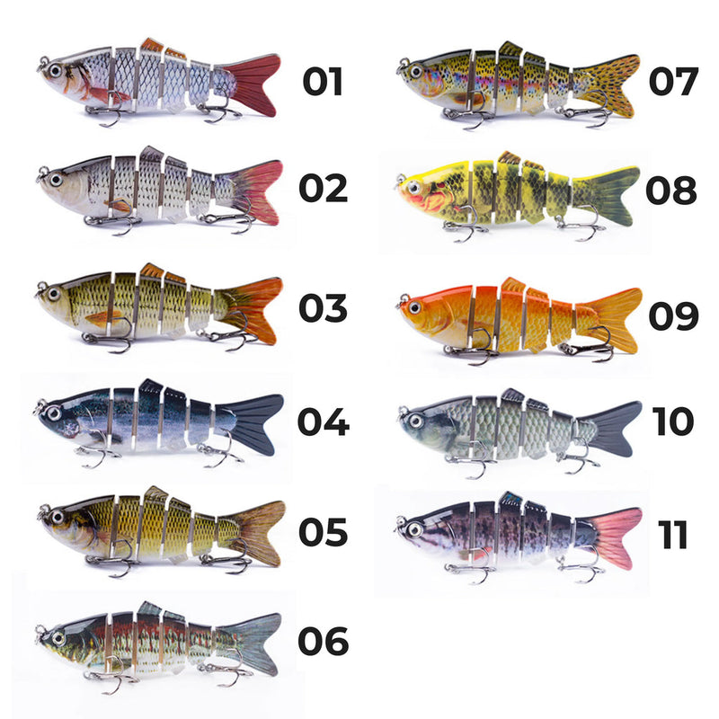 Kit de Lambari Articulado | 6 Peças + Caixa | Pescando Online