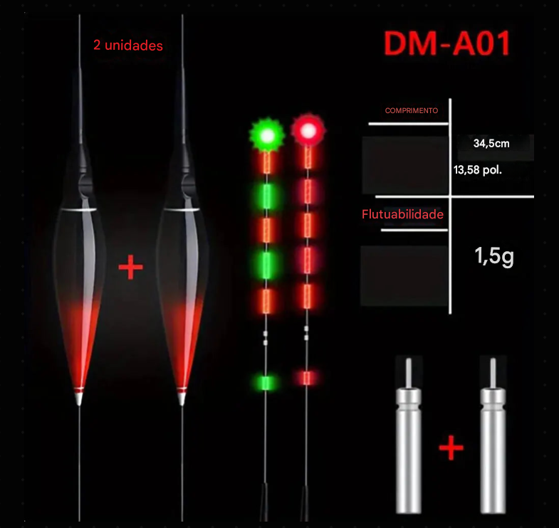 Boia de Pesca Inteligente com Iluminação Noturna