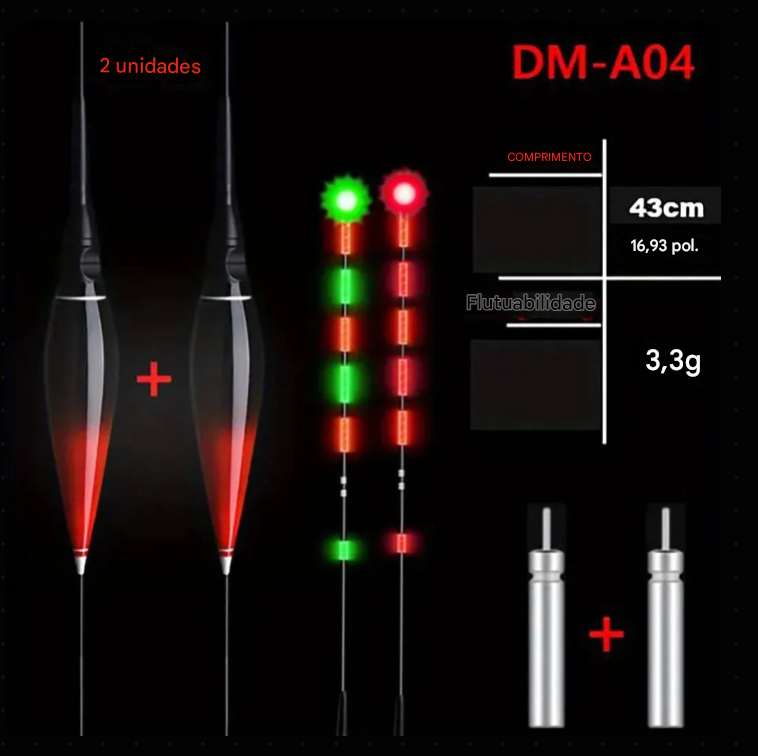 Boia de Pesca Inteligente com Iluminação Noturna