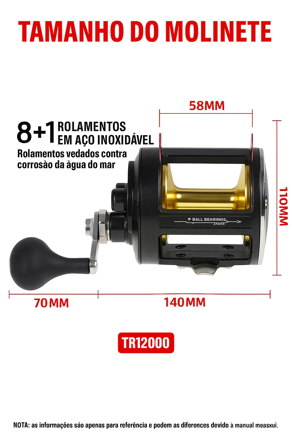 Carretilha SAMOLLA | Alto Desempenho em Alto-Mar |Drag 30kg