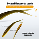 Kit de Iscas Soft 61 Peças + Caixa Brinde – Iscas Artificiais Realistas para Pesca