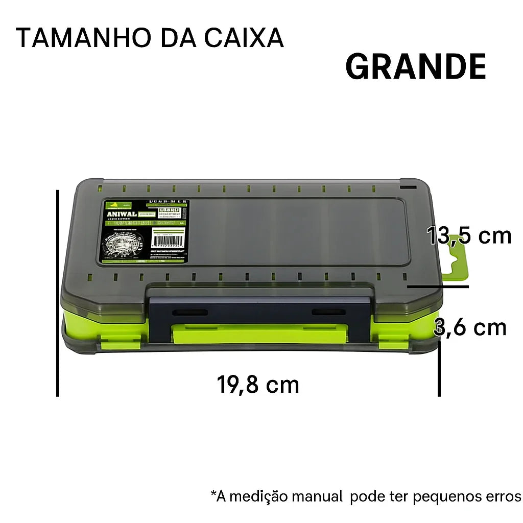 Caixa Organizadora Dupla Face com 14 Divisórias | Samolla + Alicate de Brinde