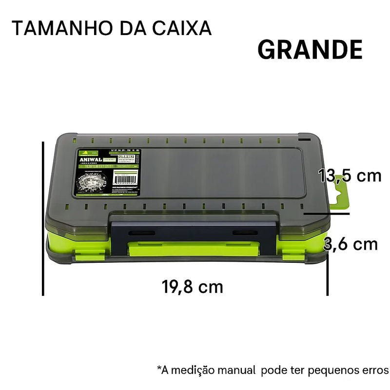 Caixa Organizadora Dupla Face com 14 Divisórias | Samolla + Alicate de Brinde