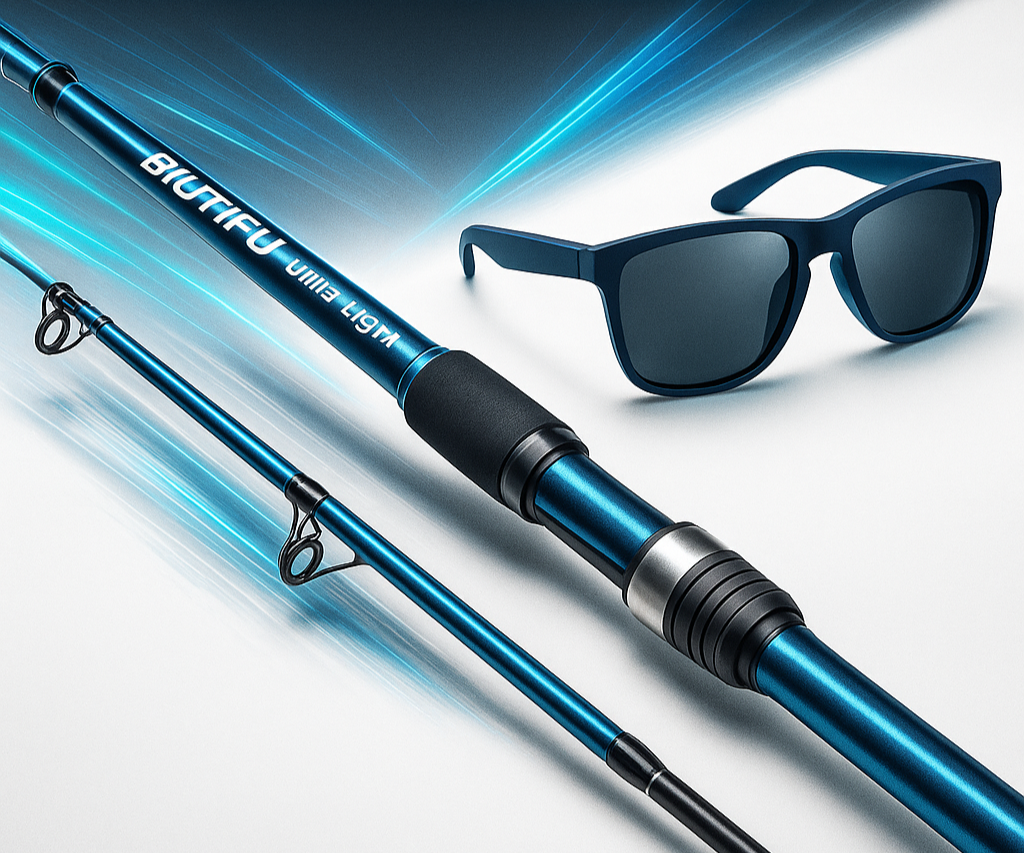 Vara de Pesca BIUTIFU | Máximo Desempenho + Óculos Polarizado de Brinde