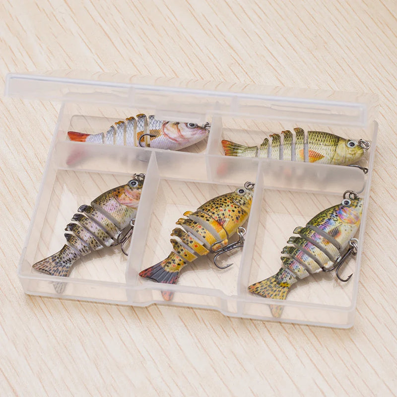 Isca Articulada Mini | Fisgada Garantida| 5 Unidades | Brinde Exclusivo