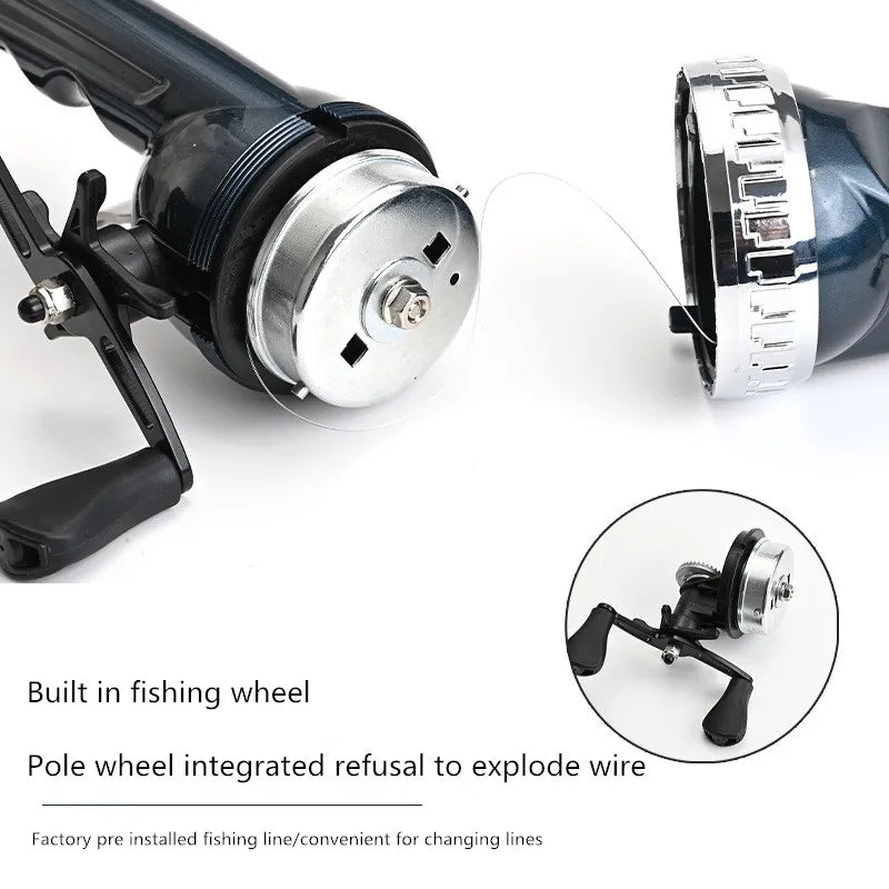 Vara de Pesca Dobrável Telescópica Pescando Online - Mini e Portátil