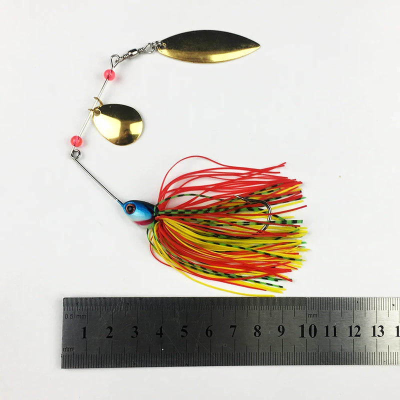 Kit Iscas Spinner | Longo Arremesso e Brilho Intenso | 8 Unidades