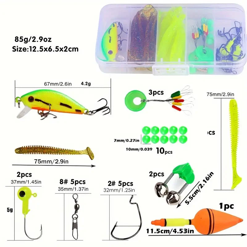 Kit de Pesca Completo Sougayilang: Vara Telescópica 1,8 m + Molinete 5.2:1 + Acessórios