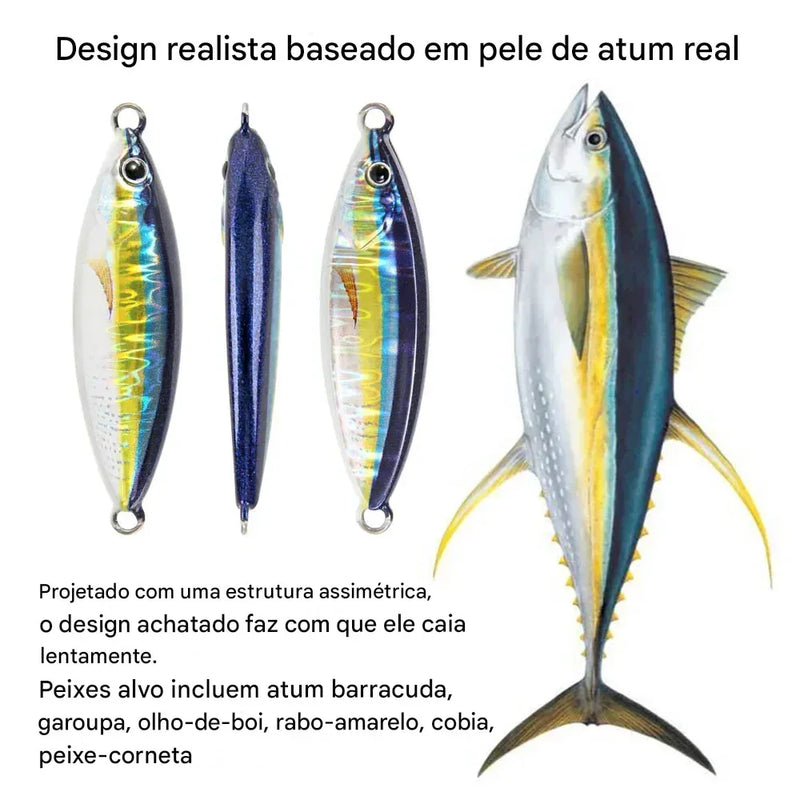 Isca Artificial Tuna | Brilho Noturno | Fundo | 1 Unidade