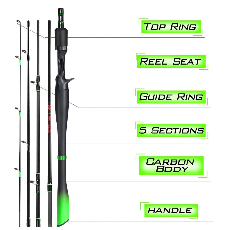 Vara de Pesca Sougayilang Lure | Alta Resistência