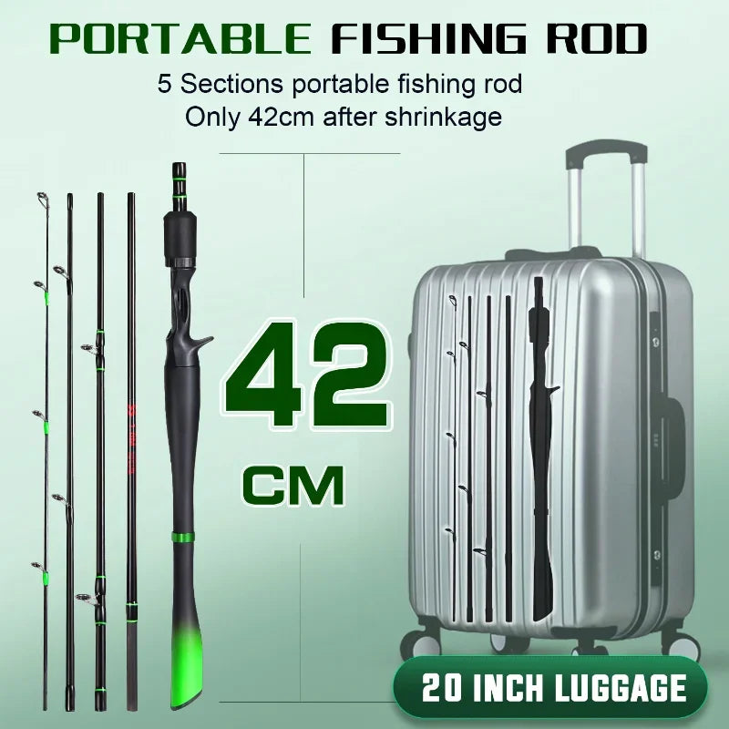 Vara de Pesca Sougayilang Lure | Alta Resistência