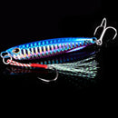 Kit 5 Iscas Metal Jig com Caixa – 10g a 60g | Isca Artificial para Pesca em Água Salgada e Doce