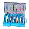 Kit com 12 Iscas Artificiais + Caixa Organizadora BRINDE EXCLUSIVO – 4 Modelos para Todos os Tipos de Pesca (Superfície, Meia-Água e Fundo)