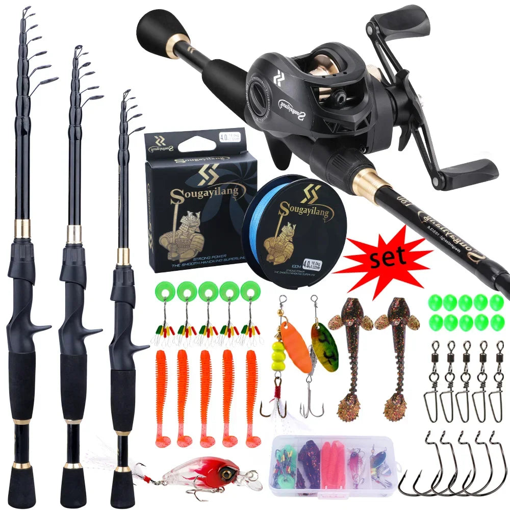 Kit Completo de Pesca Com Carretilha | Pescando Online | Sougayling - Pescando Online