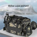 Bolsa de Pesca Multifuncional | Impermeável | Grande Capacidade |Em Tecido Oxford