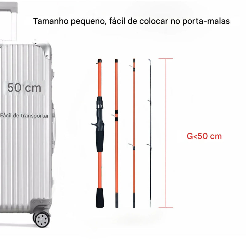 Vara de Pesca BIUTIFU PURSUE Mini Rock| Ação Rápida