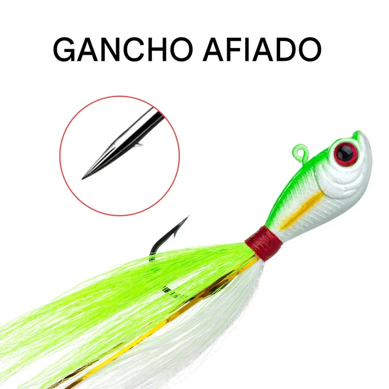 Kit Iscas Jig Iscas | Movimento Suave e Realista | 5 Unidades