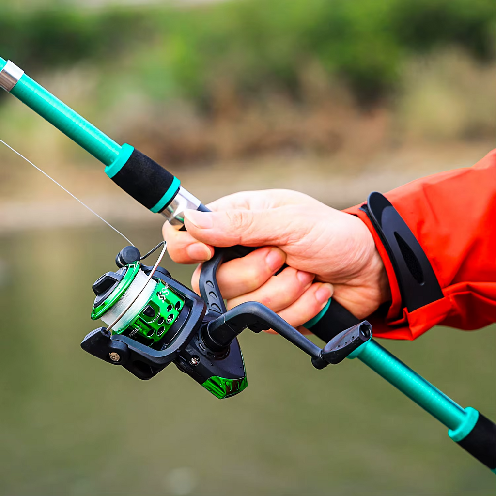Kit de Pesca Completo Sougayilang: Vara Telescópica 1,8 m + Molinete 5.2:1 + Acessórios