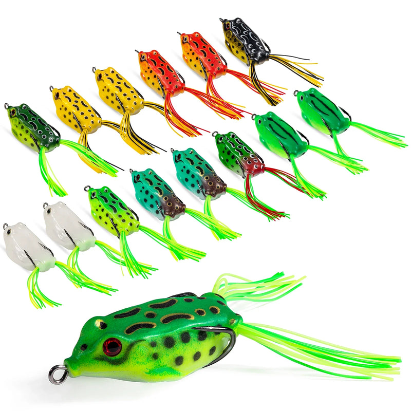 Kit de Iscas Frog (Sapinho) Pescando Online - Isca Superfície 10 Peças - Pescando Online