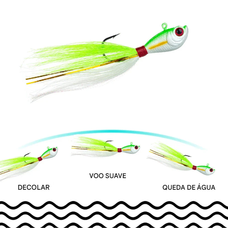 Kit Iscas Jig Iscas | Movimento Suave e Realista | 5 Unidades