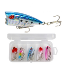 Iscas Mini Popper Superfície | Barulho Atraente | 5 Unidades