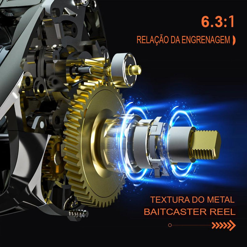 Carretilha Pescando Online | Haut Ton Matel Master 6.2:1| 6Kg Drag - Pescando Online