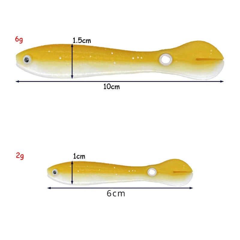Iscas Soft Loach | Resistência e Flexibilidade | 10 Unidades