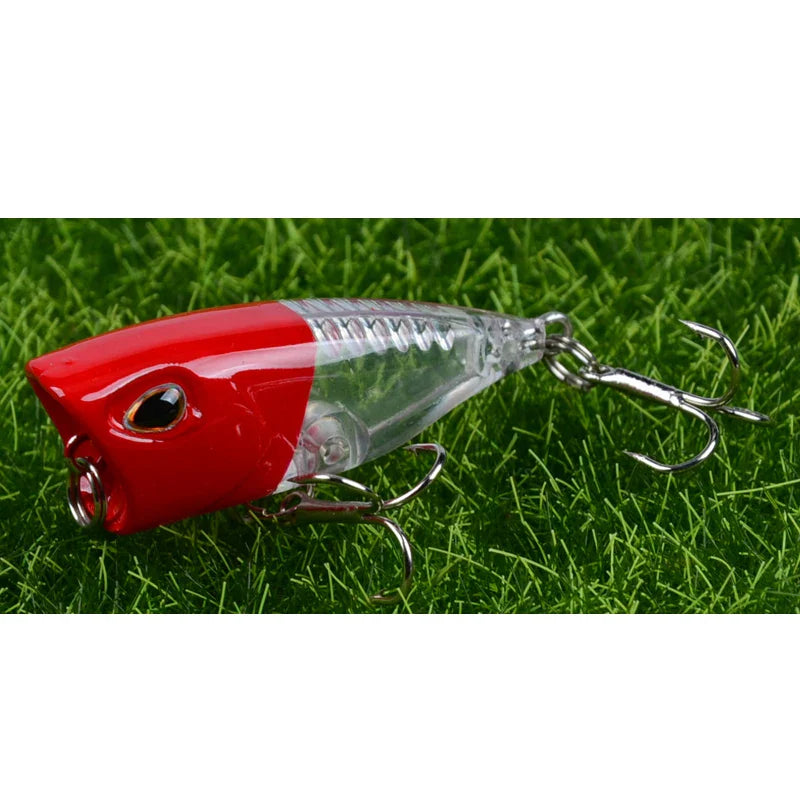 Iscas Mini Popper Superfície | Barulho Atraente | 5 Unidades