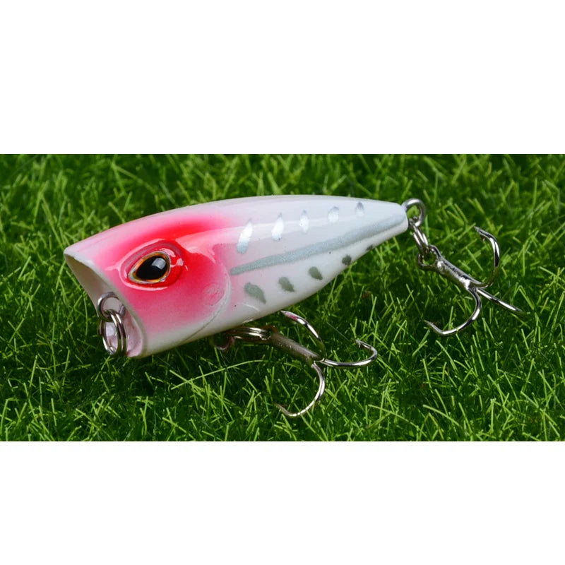 Iscas Mini Popper Superfície | Barulho Atraente | 5 Unidades