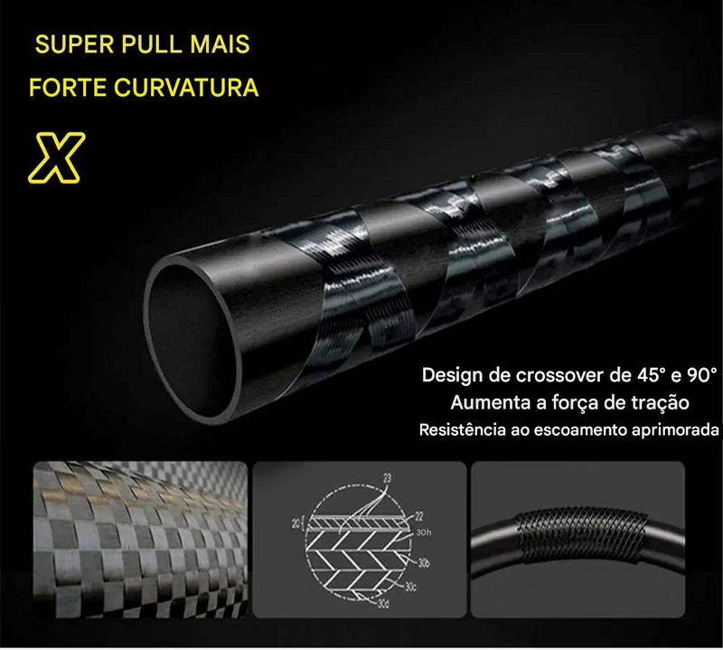 Vara Telescópica Portátil Pescando Online - BAKAWA