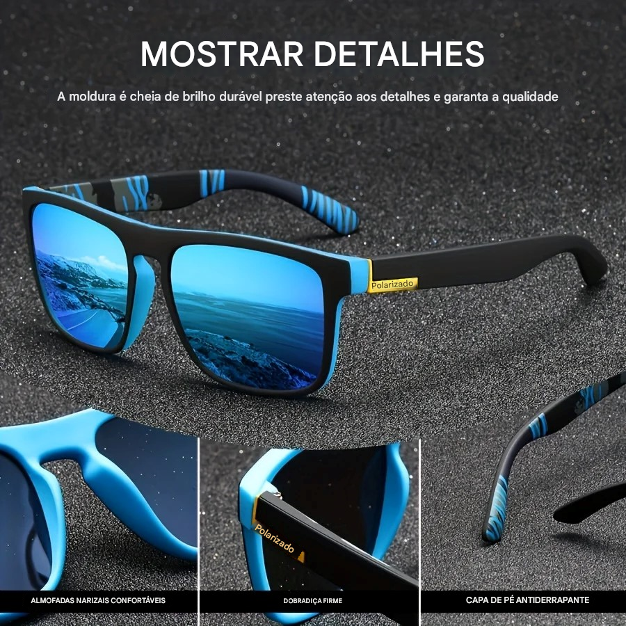 Óculos de Sol Polarizados - Estilo e Proteção UV400 - Leve 3 Pague 2